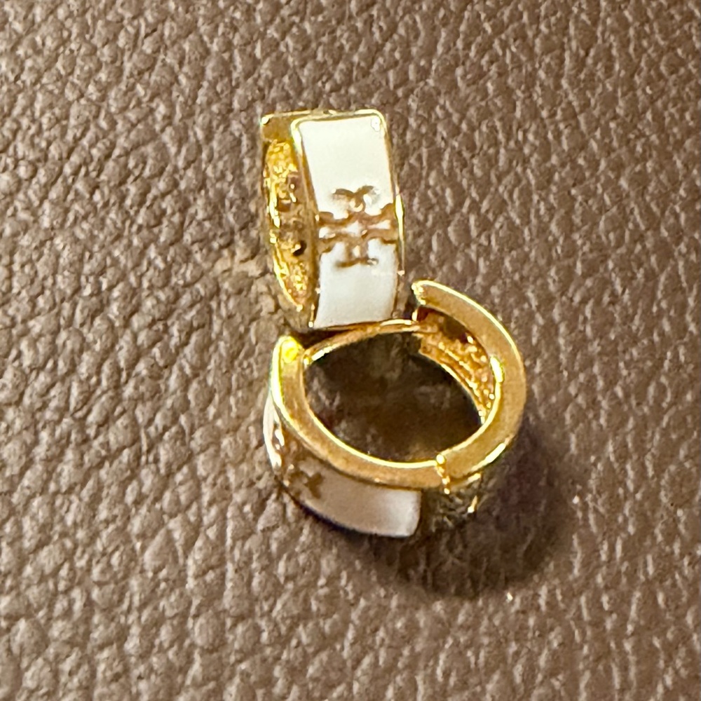 Huggie Style Cross Design Earrings